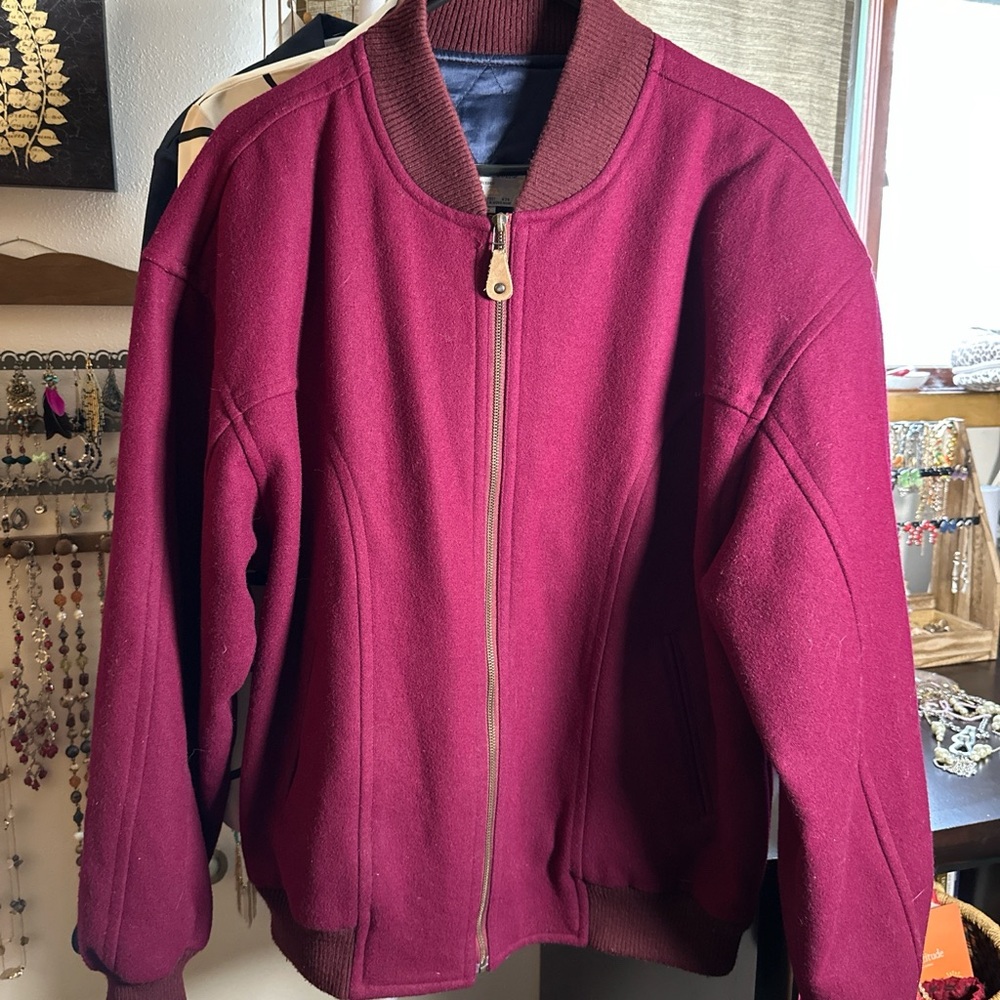 Men’s wool bomber jacket